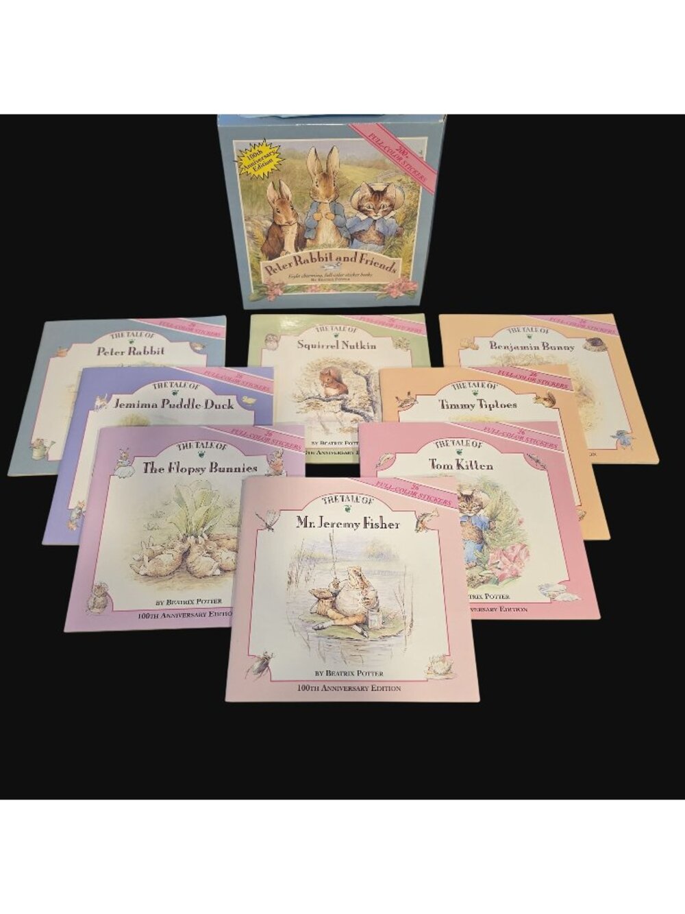 Vintage 1992 Peter Rabbit & Friends Sticker Storybook Box Set 100% INTACT Unused